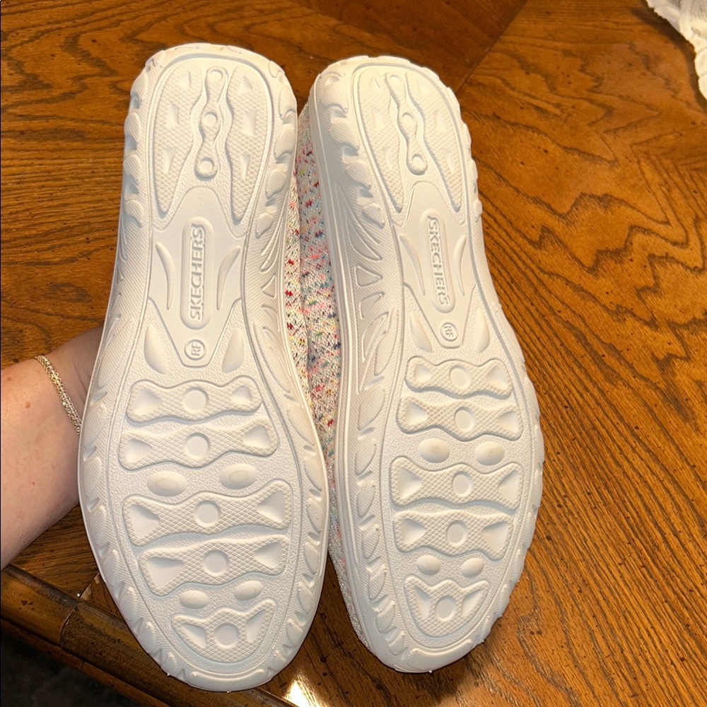 Skechers Multicolor Knit Slip-On Flats - Picture 6 of 6